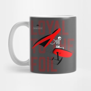 Northwest Foil Club: LOYAL / Black & Red (Background text) Mug